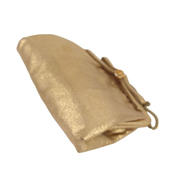 VINTAGE After Five GOLD BROCADE FRAME CHAIN HANDLE SATCHEL HANDBAG CLUTCH PURSE - Picture 7 of 12